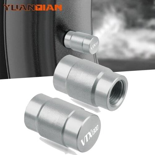 Motorcycle Accessories Couple Aluminum For Honda VTX1300 1300 vtx Vehicle Wheel Tire Valve Stem Caps Covers Universal cycle