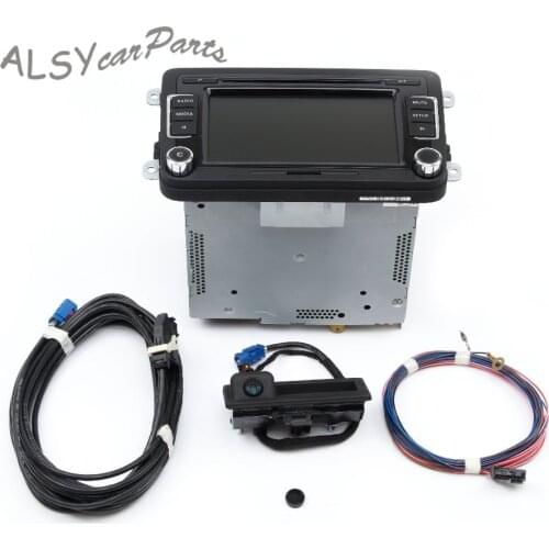 YIMIAOMO RCD510 Car Radio USB Rear Image Camera Code & RGB Rear View Camera Kit For VW Jetta Golf Polo Passat Tiguan 56D035190A