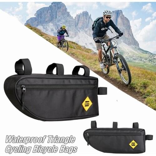 Large-capacity Bicycle Bag Triangle Bag Beam Bag Upper Tube Hanging Saddle Bag Mountain Road Bike Outdoor Riding Accessories
