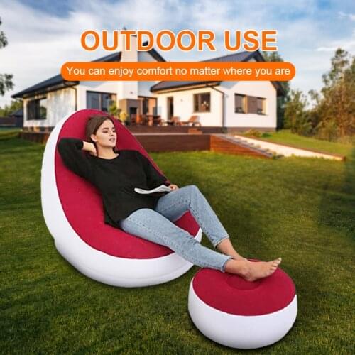 Large Lazy Inflatable Sofa Chairs PVC Lounger Seat Bean Bag Sofas Pouf Puff Couch Tatami Living Room Lounge Beanbag Furniture