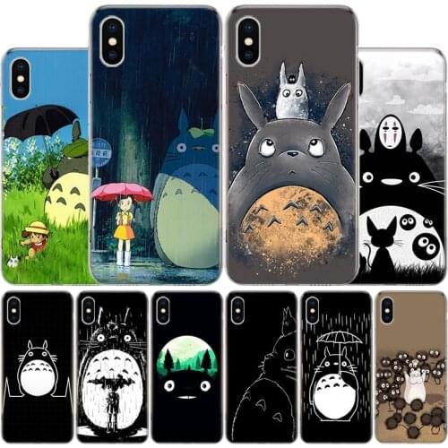 Totoro Studio Ghibli Anime Cover Phone Case For Apple iphone 11 12 Pro XR X XS Max 7 8 6 6S Plus + 7G 6G 5 SE 2020 Coque Popular