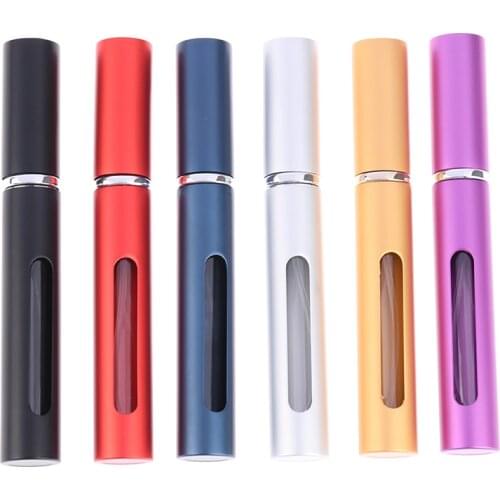 1pc 5ml Travel Mini Refillable Perfume Bottles Portable Empty Spray Bottle Empty Container Travel Accessories Color Random