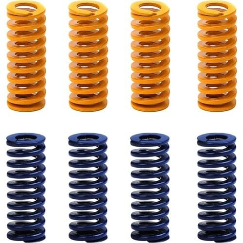 4/8PCS 8*20mm 3D Printer Motherboard Compression Springs Light Load For CR-10 Ender 3 Heatbed Springs Bottom Connect Leveling