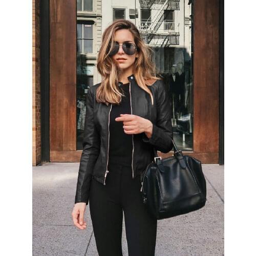 LENGONI Women's Leather Jackets
