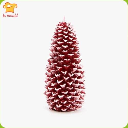 LX MOULD New Pineapple Candle Mould Aromatherapy Soap Christmas Tree Silicone Mold