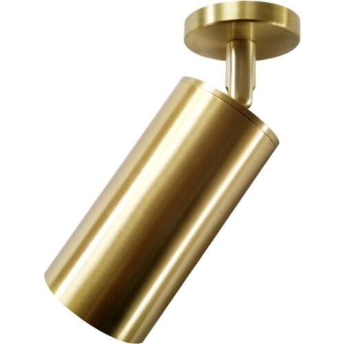 Clothing Store Commercial Nordic Living room Background Gold Color Surface Mounted Home Golden Spotlight RF74