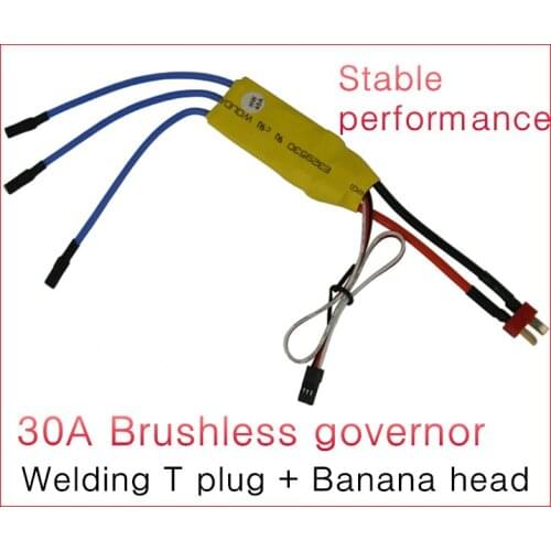 Model airplane KT machine fixed wing 30A ESC Brushless electronic governor,su27su35 Bubble airplane (welding T plug+Banana head)
