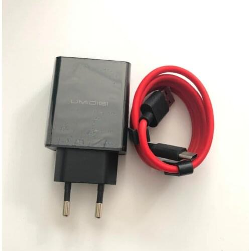 New Travel Charger + USB Type-C Cable For UMIDIGI Z Pro MTK Helio X27 Deca Core 5.5 Inch 1920x1080 + Tracking Number