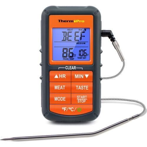 Original ThermoPro TP-06S Digital Probe Oven & Roasting food Thermometer with Timer for BBQ Grill Meat Kitchen Food Cooking