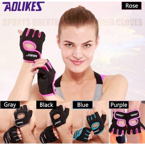 Sports Fitness Anti Skid Breathable Gloves Weight Lifting Training Palm Gymnastic Hollow Handwear Hand Protector For Men Women