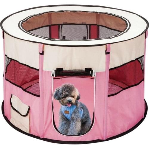 Portable Outdoor Kennels Fences Pet Tent Houses For Large Small Dogs Foldable Indoor Playpen Puppy Cats Pet Cage Delivery Room