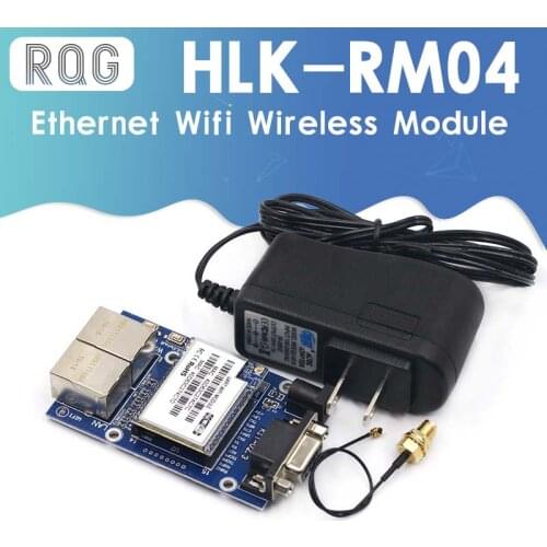 HLK-RM04 RM04 Uart Serial Port to Ethernet WiFi Wireless Module with Adapter Board Development Kit HLK-RM04 startkit