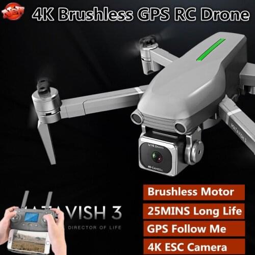 Profissional 4K Brushless 5G GPS Follow Me WiFi FPV Racing RC Drone 25MINS 1000M Optical Flow RC Selfie Quadrocopter VS B4W