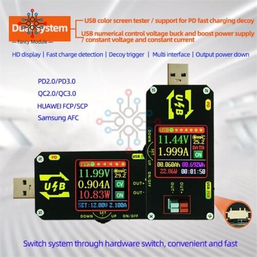 Color Screen Charging Tester USB Numerical Control Voltage Buck and Boost Power Supply Applicable Model XY-UMPD