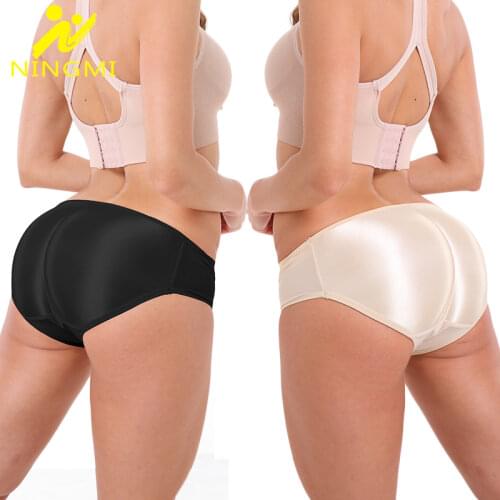 NINGMI Butt Enhancer Shaper Women Ass Padded Panties Sexy Hip Lifter Big Ass Padded Body Shapewear Control Panties Padded Panty