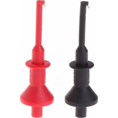 1 Pair Testing Hook Clip Multimeters Test Lead Extension Probe Aperture 4mm Plug-in
