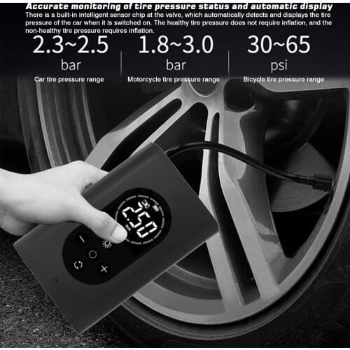 5V/2A 150PSI Rechargeable Car Air Compressor Portable USB LCD Digital Tire Inflator Air Pump With LED Lights For Bicycle Balls