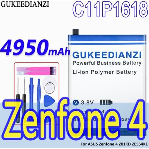 GUKEEDIANZI C11P1618 4950mAh High Capacity Battery For ASUS Zenfone 4 Z01KD ZE554KL