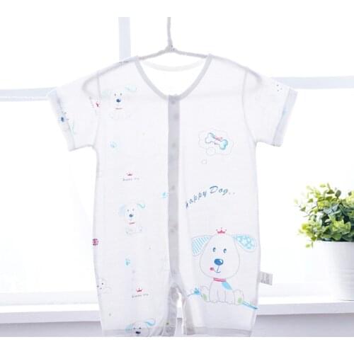 2020 Baby Rompers Newborn Boys Girls Thin Cool Bamboo Fiber Animal Baby Clothes Toddler Infant Overalls 3-24M Baby Costumes