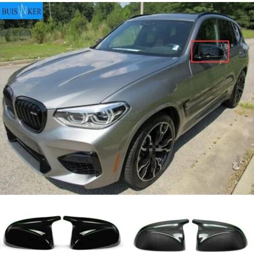 For BMW X3 G01 X4 G02 X5 G05 2018 2019 Upgrade M Style Carbon Fiber Mirror Cover X3M Look Rear View Mirror Cover