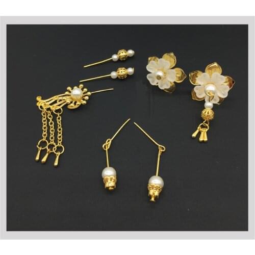 For 30cm chinese kurhn doll Traditional Earrings head decoration doll Necklace DIY Earrings Ornament Toy Jewelry