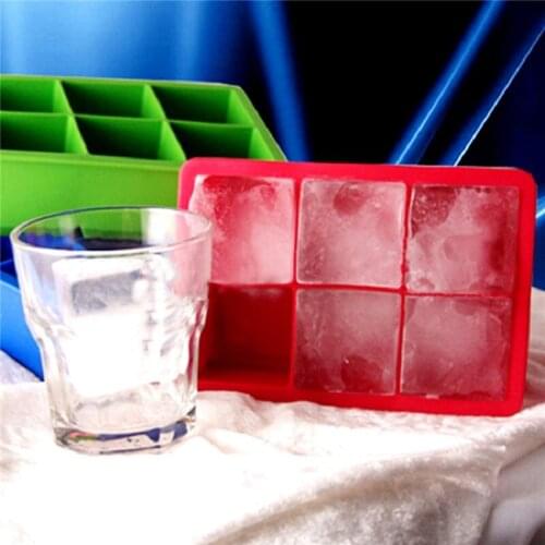 Perfect Ice Cube 6/8 Grid Silicone Cube Making Cake Pudding Chocolate Mold Is Easy To Remove The Ice Tray To Prevent Fading