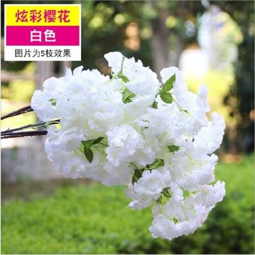 Artificial cherry branch Wedding flowers home decoration Home Decor Flower arch door lead cherry blossoms