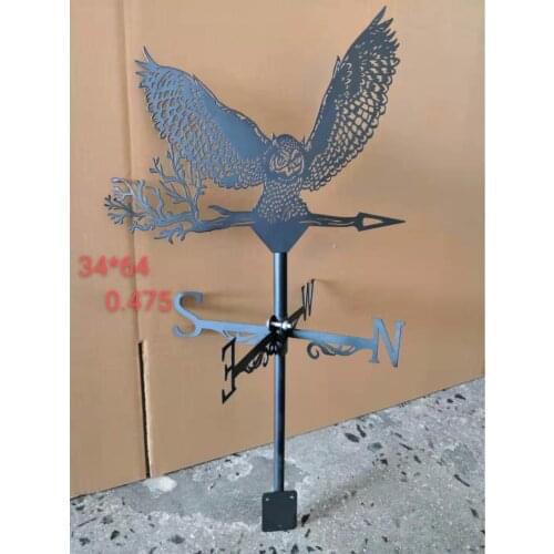 Classic Black Weather Vane Retro Farm Scene Garden Stake Weather Vane Tool