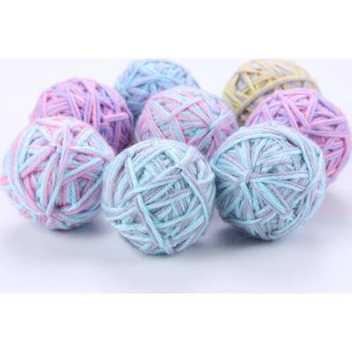 Creative 1Pc Wool Ball Cat Toy Bite Resistant Kitten Bell Toy Decor Wool Ball Toy For Cats Pet Supplies Cat Favors Random Color