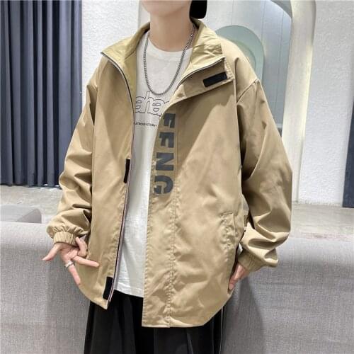 Varsity Jackets&Coat Mens 2021 New Spring Autumn Outerwear Harajuku Hip Hop Male Korean Streetwear Oversize Light Windbreaker