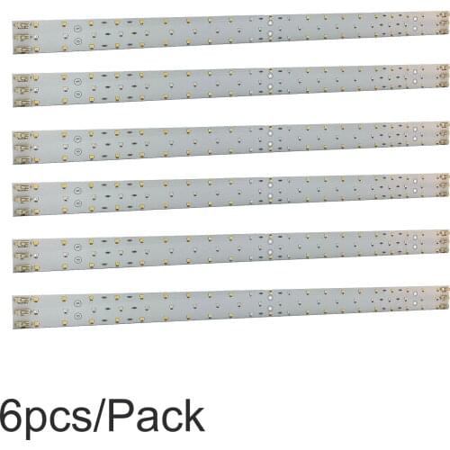 6pcs/Pack DC 24V 25W*6 Constant Voltage Quantum Line LED Full Spectrum Grow Light Strips PCB Board with Samsung LM281B+ LEDs