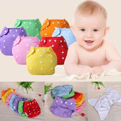Fashion Unisex Newborn Infant Baby Girls Boys Dot Printed Reusable Nappies Adjustable Panties Diaper Washable Cloth Diaper#p4