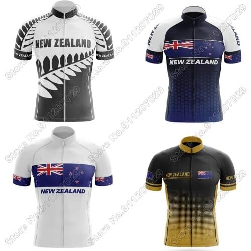 New Zealand 2021 Cycling Jersey Short Sleeve Summer Cycling Clothing Men Road Bike Shirts Mountain Bicycle Tops MTB