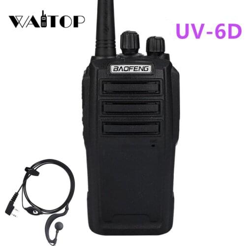 Baofeng UV-6D Walkie Talkie Long Range Two way Radio 400-480MHz UHF Single Band Handheld Radio Transceiver Interphone