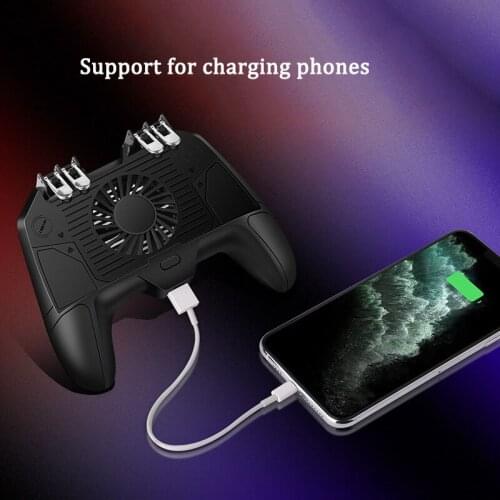 PUBG Controller with fan Camouflage Black Gamepad mobile controller joystick for pubg mobile phone android ios with 2000/4000mAh