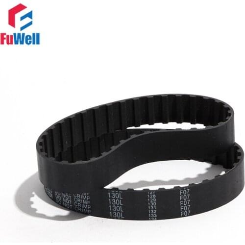 L Type Timing Pulley Belt 12.7/15/20/25/30/38mm Belt Width Black Rubber Toothed Belt 146L/150L/160L/180L/185L Transmission Belt