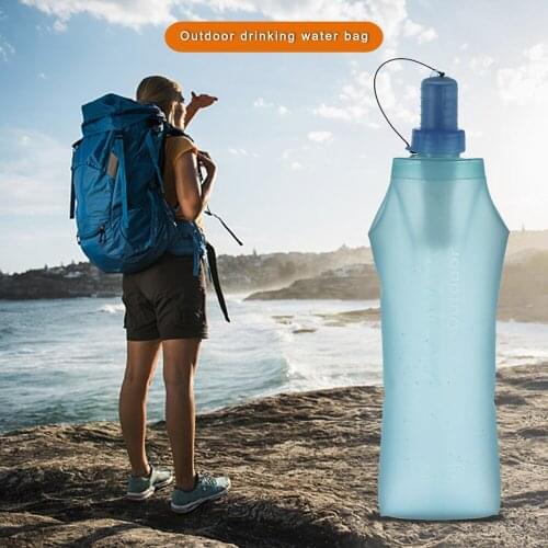 Collapsible Water Bottle Camping Equipment Ultralight Climbing Soft Foldable Sports Supplies 1PC Folding Water Bottle