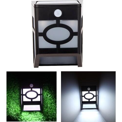 Solar Panel PIR Motion & Light Sensor 10 LED Wall Light Lamp Rechargeable Mounted for Outdoor Garden Pathway drop shipping