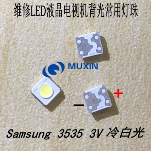 Wholesale 500PCS Samsung LED TV Backlight SMD 1W 3537 3535 SMD LED Cool White 3V 300ma For Samsung TV Repair