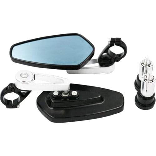 Universal Adjustable Motorcycle Rear View Mirrors, Handlebar Mount for Motorcycle, Scootor, ATVs