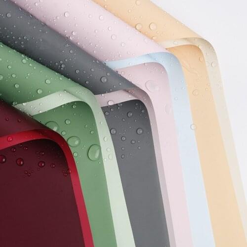 10 meters Waterproof Flower Wrapping Paper Solid Color Handmade Bouquet DIY Paper Decor for Home