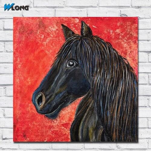 Wlong Art Fashion Printing Oil Painting Canvas Animal Pikay-Painting Wall Art , Wall Pictures for Living Room Bedroom No Frame