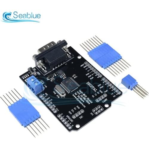 1Set MCP2515 Can Bus Shield Board SPI Interface 9 Pins Standard Sub-D Connector Expansion Module DC 5-12V For Arduino Seeeduino