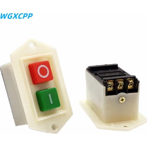 1pcs LC3-5/10 button power switch 5A 10A 220/380V three-phase power control starter switch bench drill grinder cutting machine