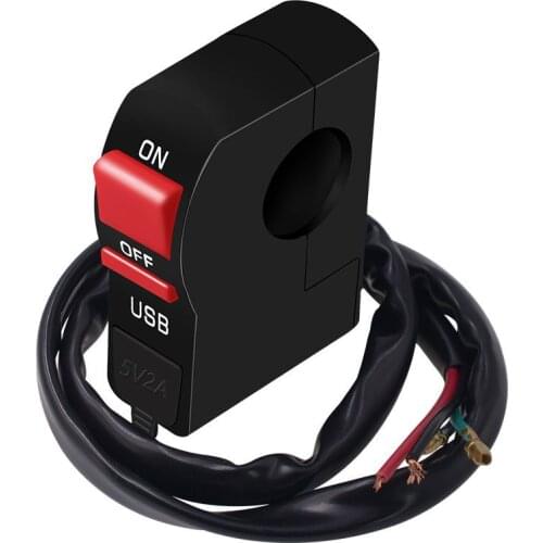 12V Car USB Charger for Motorcycle Auto Truck ATV Boat USB Socket Charger Power Adapter with LED light switch USB car charger