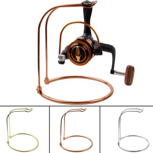 3pcs/lot stainless steel Spinning fishing reel display support Rack support Storage Holder Durable Fishing Gear display stand