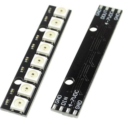 5pcs 8 channel WS2812 5050 RGB LED lights built-in full color-driven development board