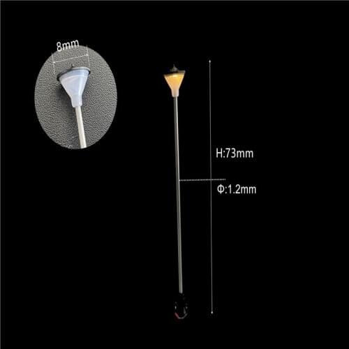 5pc/Lot Railway Train Lamp Diorama Light Illumination Lamppost Model Sand Table Architecture Building Landscape