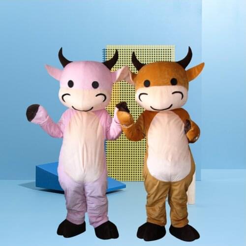 Cattle Baby Mascot Costume Suits Cosplay Party Game Dress Furry Outfits Clothing Advertising Halloween Easter Festival Adults