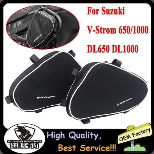 For Suzuki V-Strom DL650 DL1000 For Givi For Kappa Motorcycle Repair Tool Placement Bag Bumper Frame Package Toolbox Vstrom 650